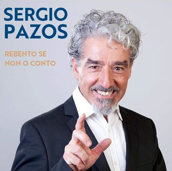 Este sábado goza da retranca do humorista galego Sergio Pazos en Ponteareas