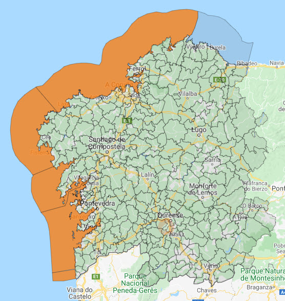 O mar de novo en alerta