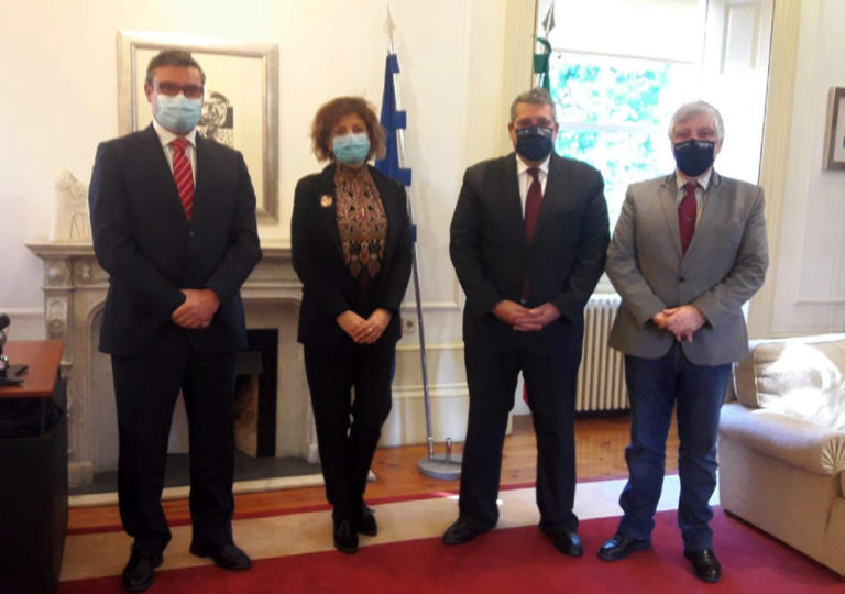 Os alcaldes de Tomiño e Cerveira presentan a Eurocidade á nova presidencia da rexión Norte de Portugal