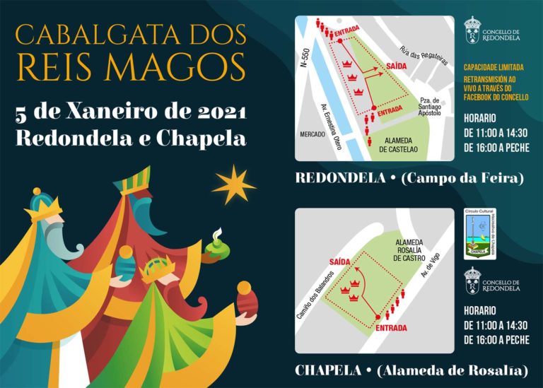 Todo disposto en Redondela para recibir a visita dos Reis Magos