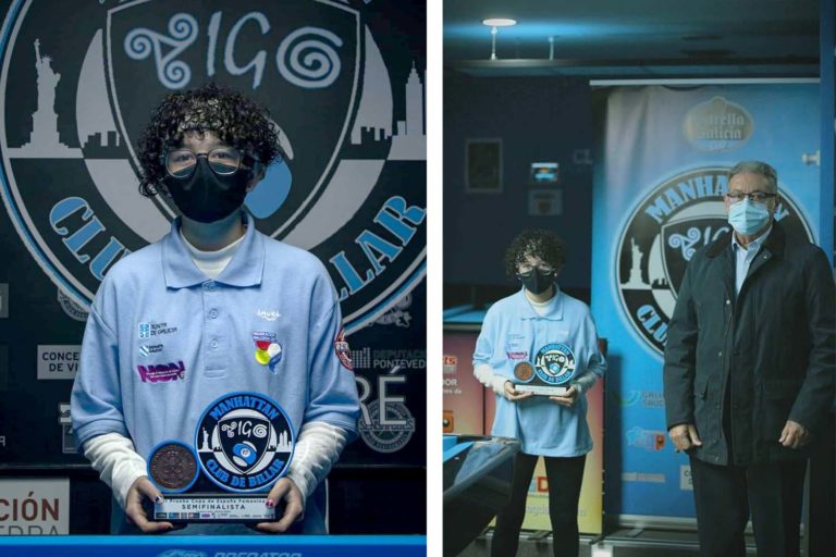 Carolina Represas, do Centro Artístico Sportivo de Ponteareas, bronce na II Copa de España Feminina de billar