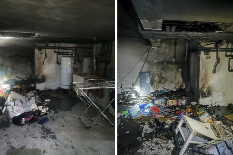 Arde o baixo dunha casa no Porriño sen que se produzan danos persoais