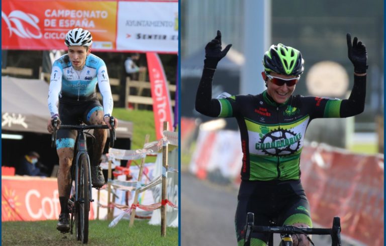 Miguel Rodríguez e Isabel Castro levan a Ponteareas a medalla de ouro do Campionato de España de Ciclocrós