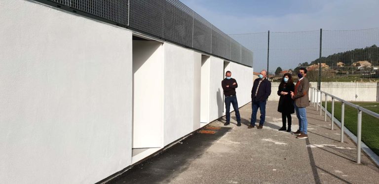 A Xunta moderniza o campo de fútbol das Tornas, en Oia, cunha achega de 40.000 euros para a creación dun novo edificio de vestiarios