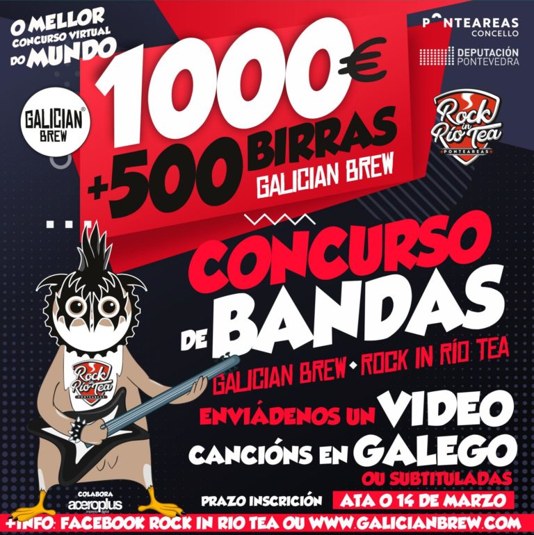 Chega o Concurso de Bandas Galician Brew-Rock in Río Tea «1.000 euros e 500 birras»