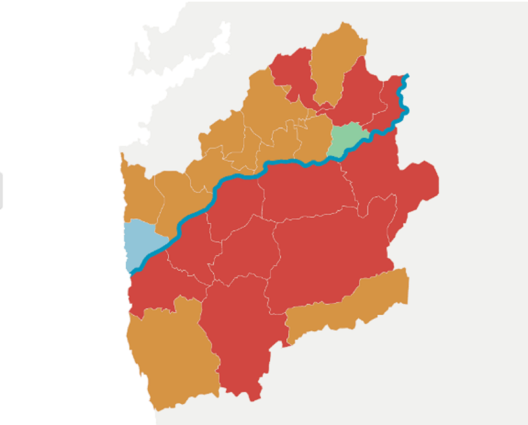 O AECT Río Miño crea un mapa interactivo para informar de xeito conxunto da evolución da COVID-19 nos concellos transfronteirizos