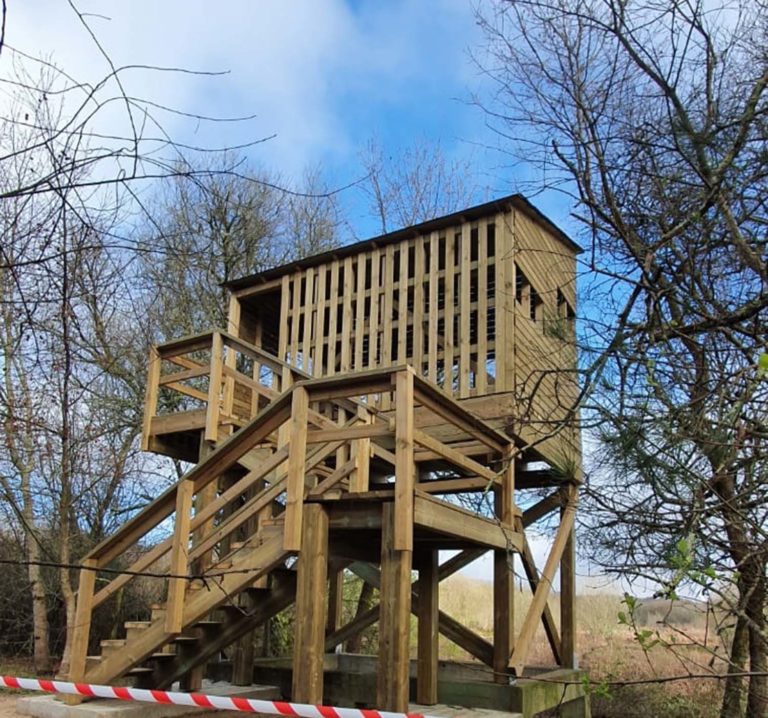 O Porriño remata a construción dun novo observatorio de aves nas Gándaras de Budiño