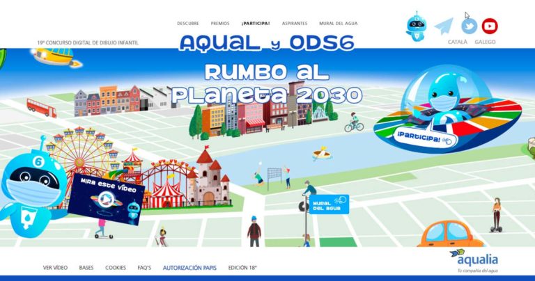 Concello de Nigrán e Aqualia presentan nos colexios do municipio a nova edición do concurso dixital de debuxo infantil