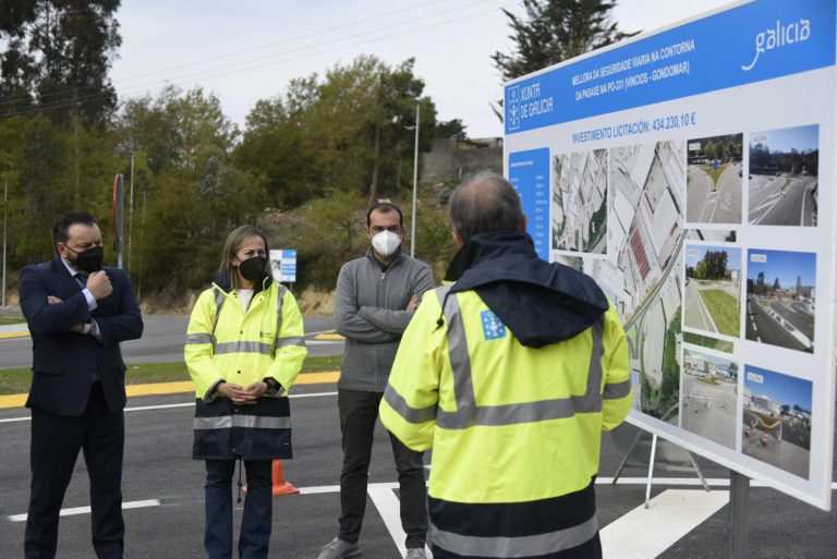O acondicionamento da estrada PO-331 en Gondomar reforza a seguridade e mellora o acceso ao polígono da Pasaxe