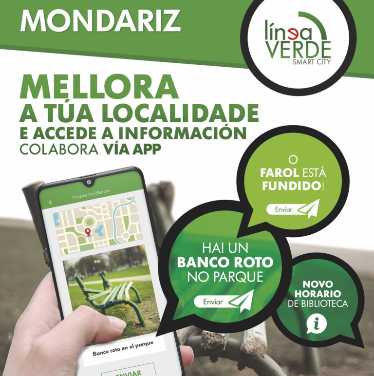 Mondariz pon en marcha un sistema de comunicación de incidencias por app móbil