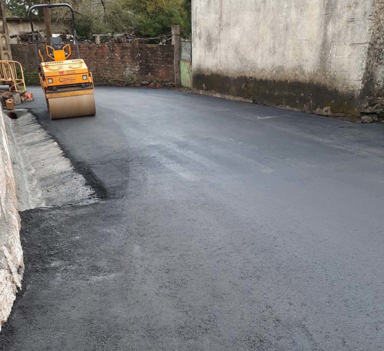 O Concello ultima as obras de mellora e ensanche do camiño Casal do Monte en Saxamonde