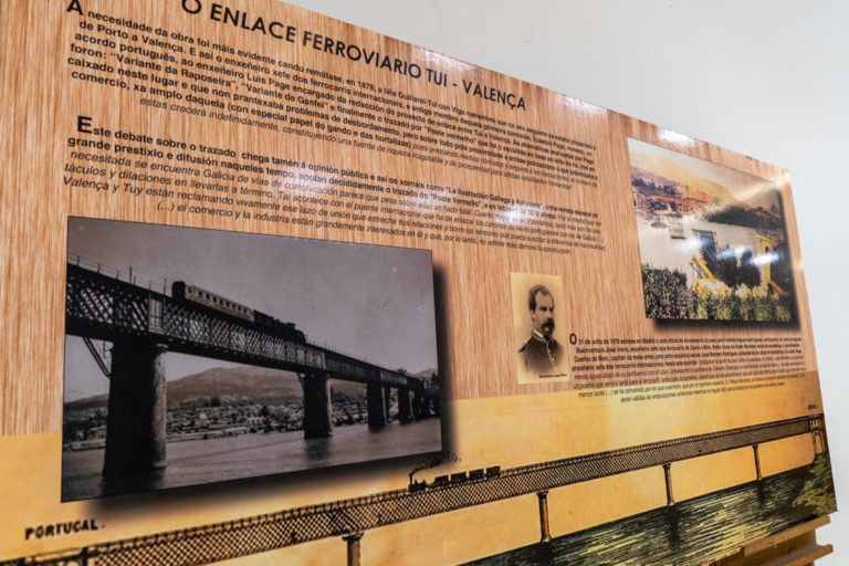 Exposición conmemorativa do 135 aniversario da vella ponte internacional Tui-Valença