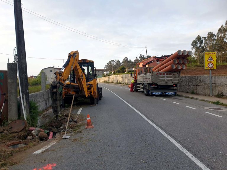 A Deputación inicia o ensanche e mellora da seguridade viaria na estrada Os Valos-Guizán, Redondela