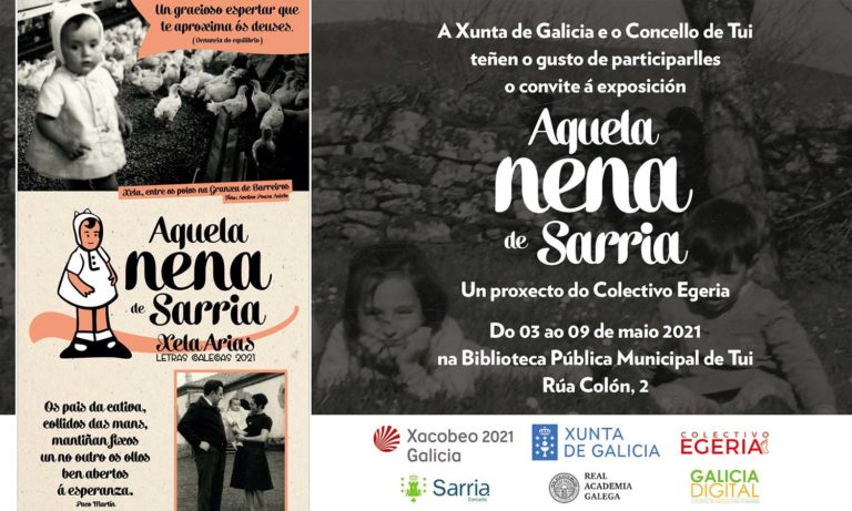 Tui acolle a exposición itinerante sobre Xela Arias ‘Aquela nena de Sarria’