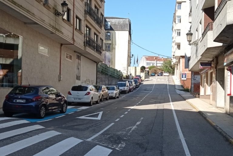 O Concello de Ponteareas reordenou a mobilidade na rúa Santa Ana