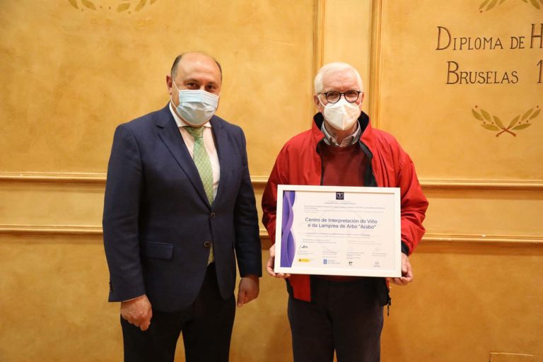 O Centro de Interpretación do viño e a lamprea de Arbo, ‘Arabo’, recibe un ano máis o distintivo SICTED