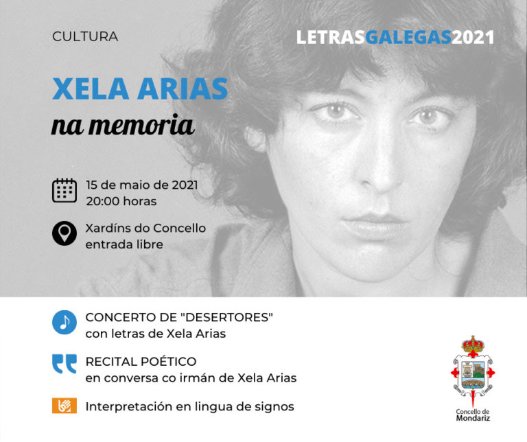 Homenaxe a Xela Arias e celebración da lingua galega na programación das Letras Galegas 2021 en Mondariz