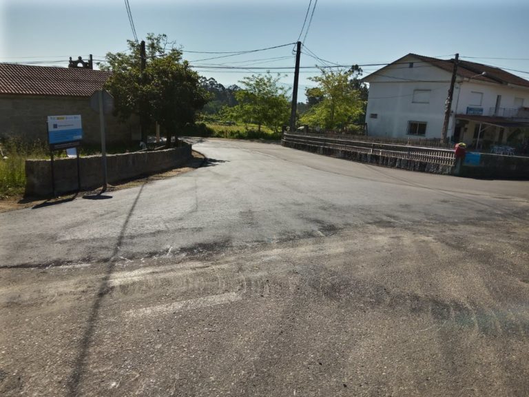 Mellora de camiños municipais en Corazáns e Pesqueiras, en Salvaterra de Miño