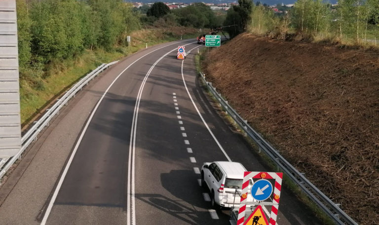 A Xunta retoma esta semana as tarefas de limpeza nas vías de alta prestacións na zona de Tomiño e A Guarda