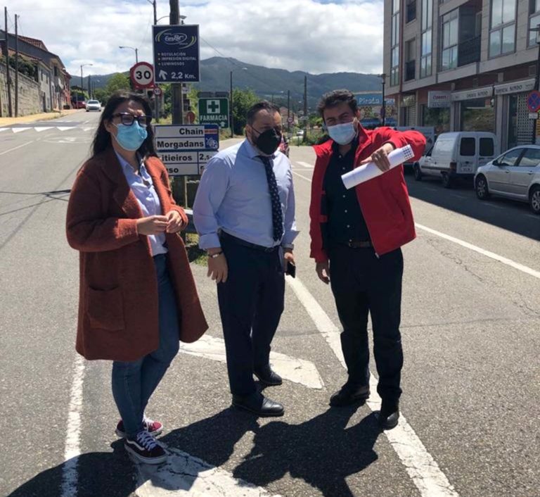 A Deputación humanizará o cruce que conecta o centro de Gondomar coas parroquias de Peitieiros, Chaín e Morgadáns