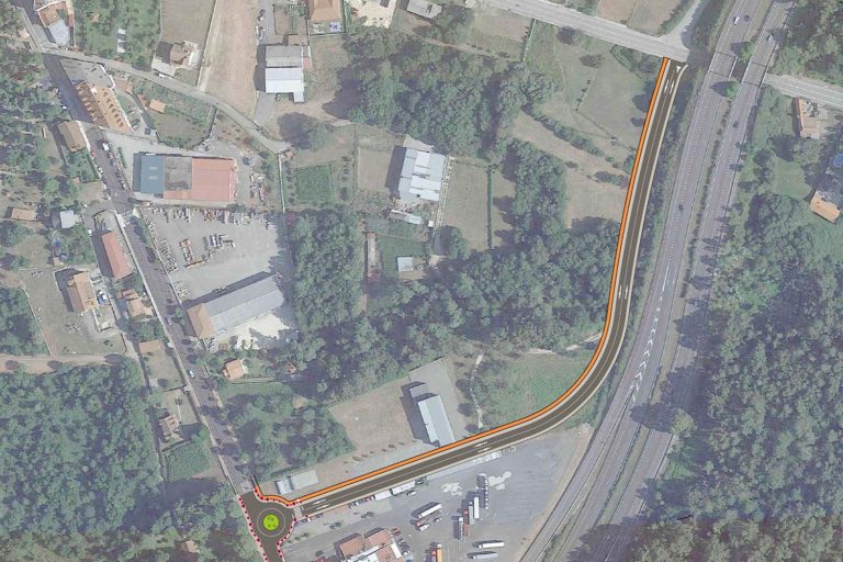 A Cañiza inicia a tramitación dun novo vial que elmininará do centro urbano o tráfico pesado do polígono industrial
