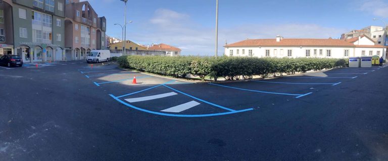 A Guarda realiza unha nova pavimentación na Praza de San Bieito