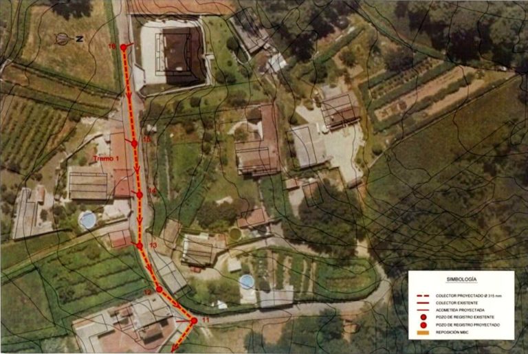 A Concellería de Infraestruturas do Porriño licita o saneamento de Corzón, en Pontellas
