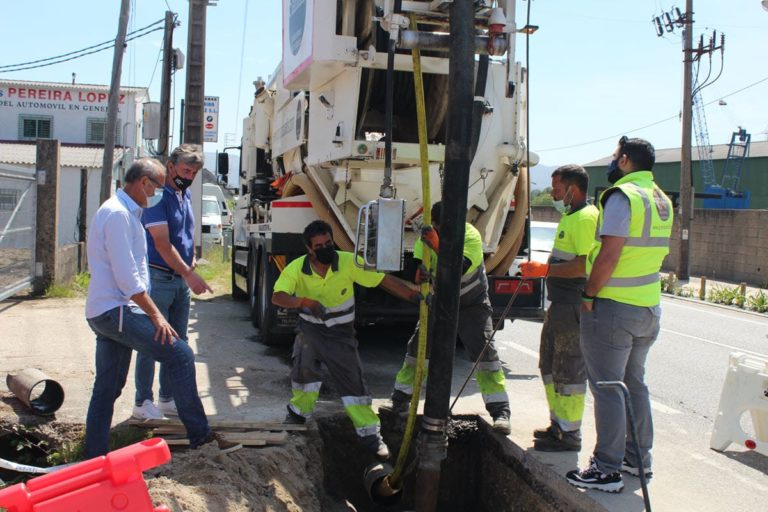 O Concello de Nigrán iniciou as obras de renovación do tubaxe de impulsión da Foz