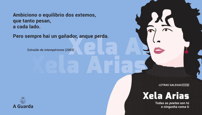 A Guarda expoñerá os poemas de Xela Arias nos comercios da vila