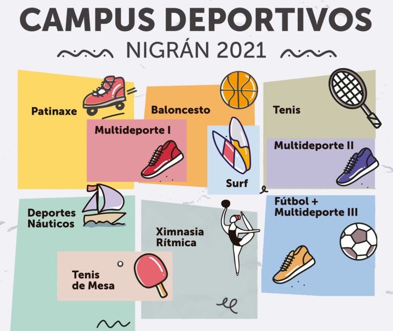 Aberto o prazo de inscrición para campus deportivos de verán en Nigrán
