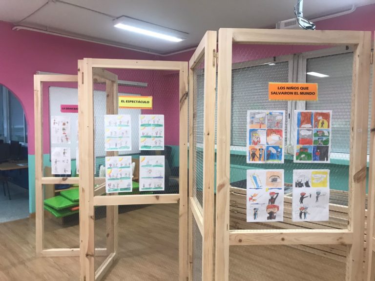 O CEIP Humberto Juanes exhibe os traballos realizados polo alumnado na actividade extraescolar de cómic