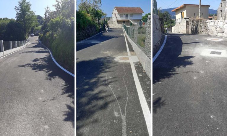 O Concello de Redondela remata as obras de mellora e ensanche do camiño Val do Muíño na parroquia do Viso