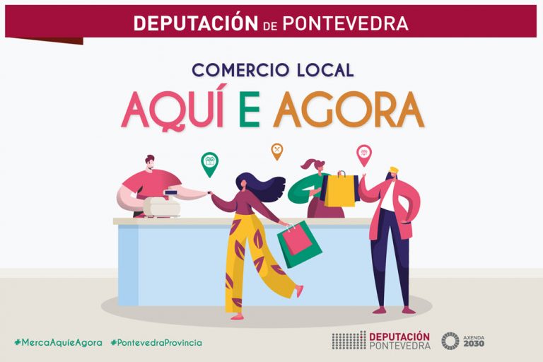 “Aquí e agora” é a nova campaña da Deputación para apoiar ao comercio local