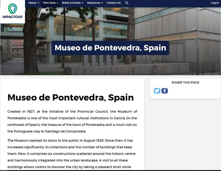 O Museo de Pontevedra vincúlase a IMPACTOUR