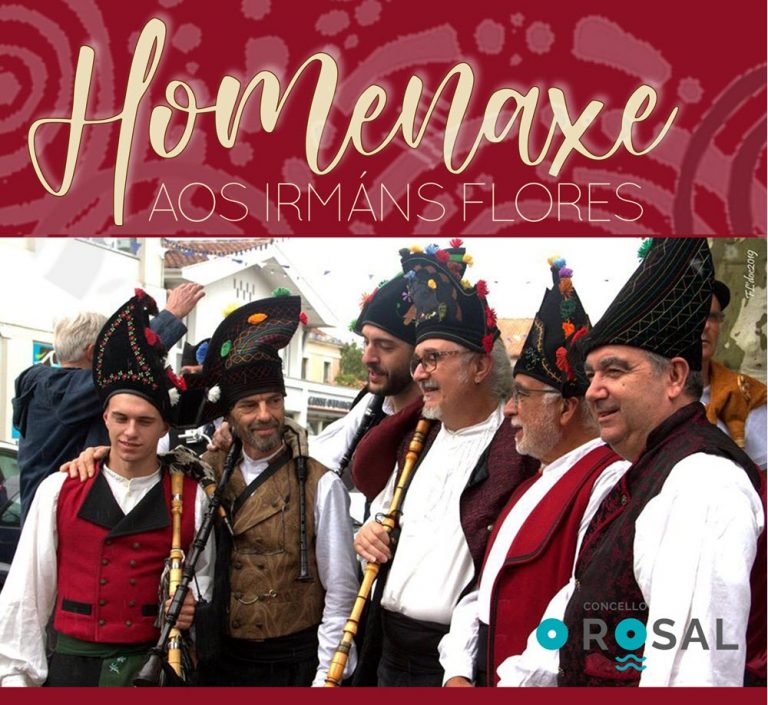 O Rosal homenaxea aos irmáns Flores