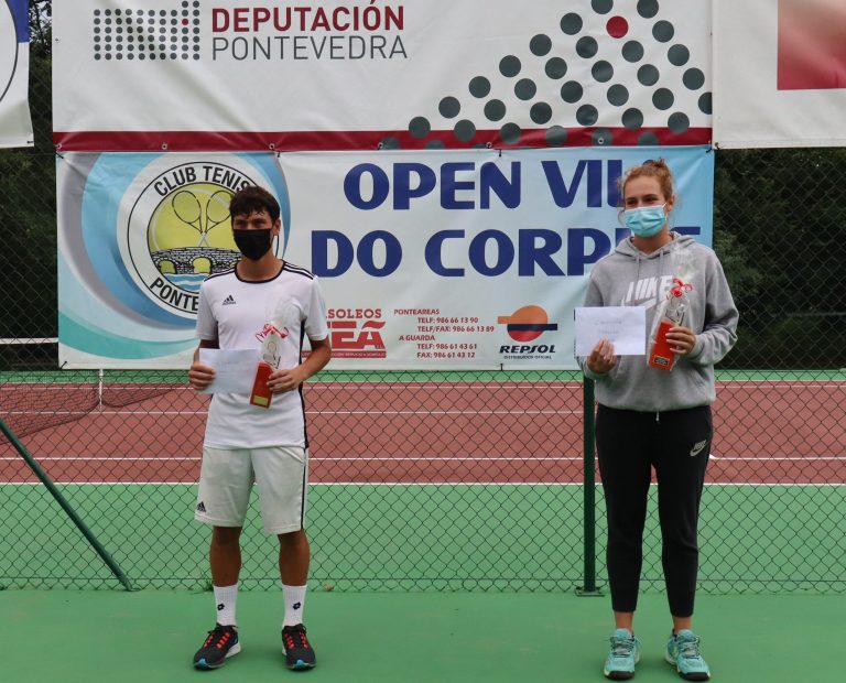 Tomás Currás e Adriana Subiás gañan o XI Open Tenis Vila do Corpus de Ponteareas