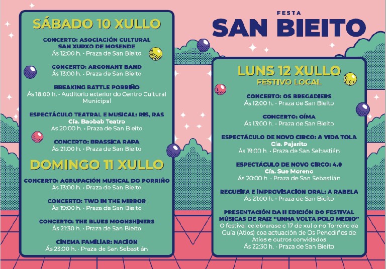 Presentación do programa das Festas de San Bieito no Porriño