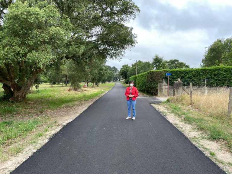 O Concello do Rosal remata as obras de mellora nun tramo da estrada do Camiño do Río nas Eiras