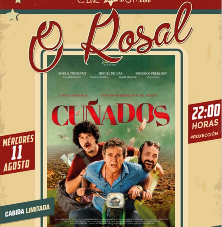 Cine ao aire libre con ‘Cuñados’ o próximo mércores na praza do Maio de Tabagón, O Rosal