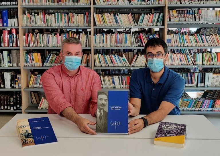 O alcalde da Cañiza presenta na Biblioteca Municipal os libros do cañicense David Ferreiro Carballo