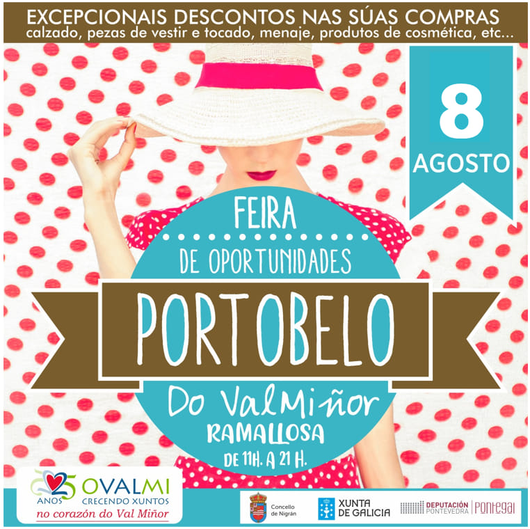 Nigrán colabora con Ovalmi na celebración da feira de oportunidades Portobelo, en A Ramallosa