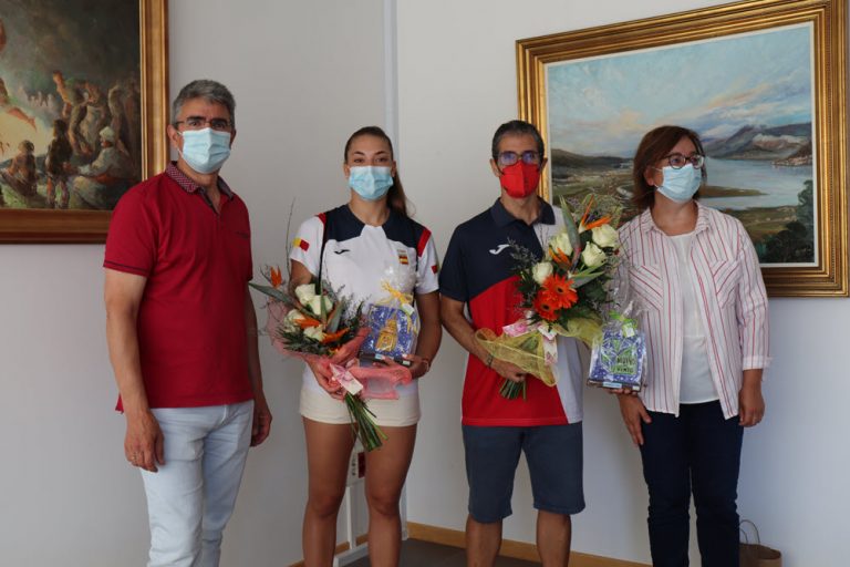 O Concello da Guarda recibe a Arcos e a Prades despois da súa participación nos JJOO de Tokio