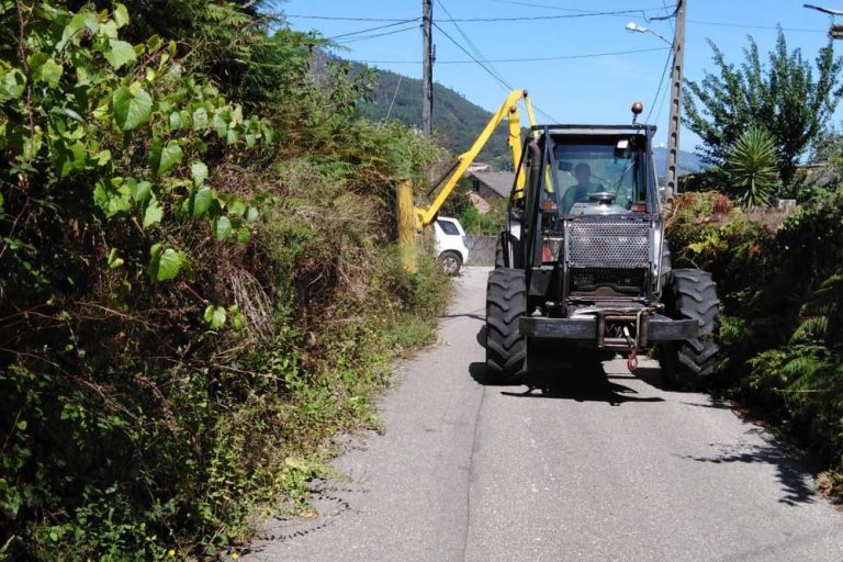 Continúan a bo ritmo os traballos de roza nas diferentes parroquias de Redondela
