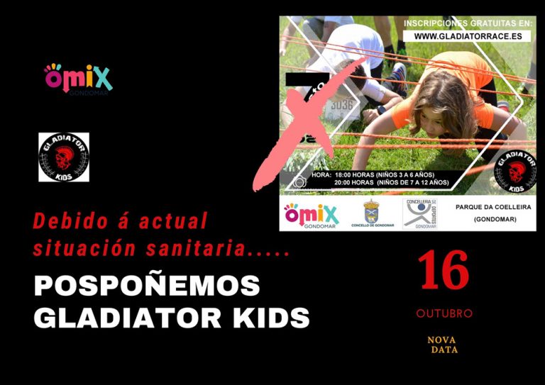 Gondomar pospón a celebración da III edición de Gladiator Kids