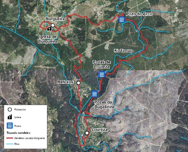 Oia realizará unha ruta de sendeirismo que unirá as parroquias de Burgueira e Loureza