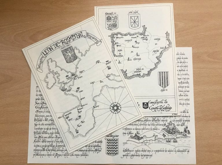 O Concello de Tui edita un caderno didáctico e un mapa coa peregrinación de León de Rosmithal