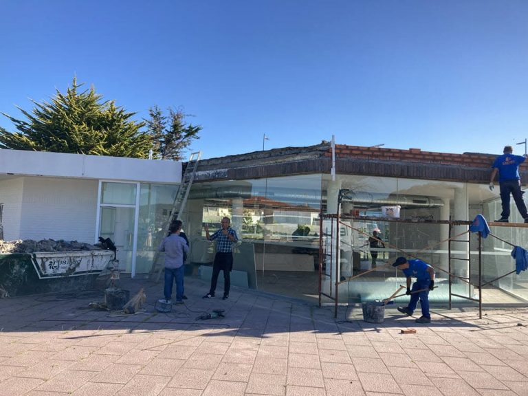 Nigrán iniciou as obras para  rehabilitar a cafetería das instalacións de Dunas de Gaifar