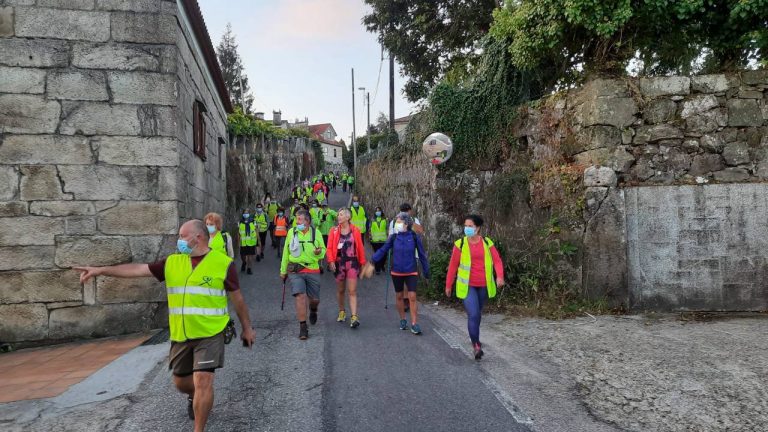 Máis de medio centenar de peregrinos parten dende Gondomar para cubrir o Camiño de Santiago por etapas