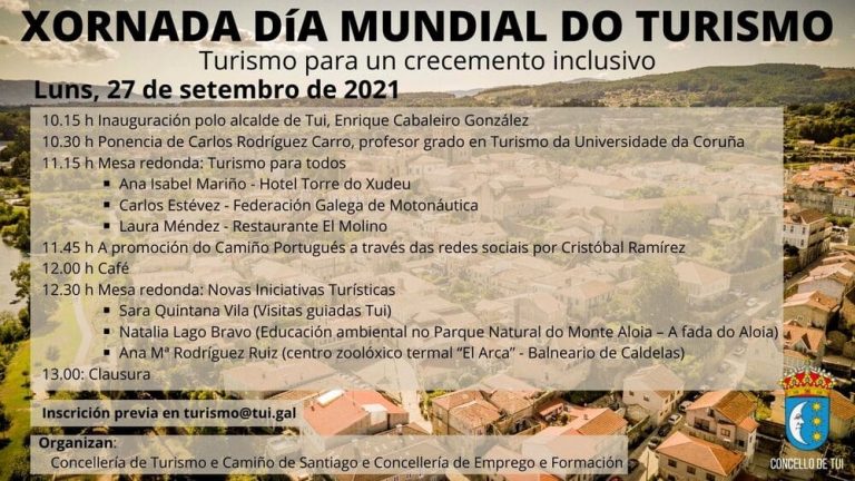 O Concello de Tui promove a xornada “Turismo para un crecemento inclusivo”