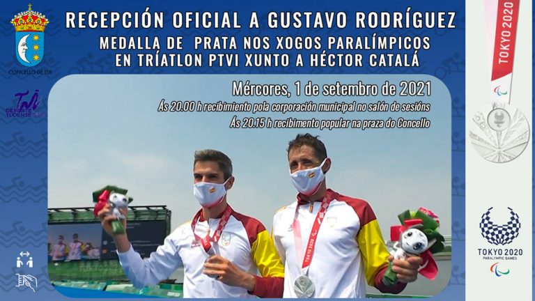 Tui recibirá hoxe oficialmente a Gustavo Rodríguez tras ser medalla de prata